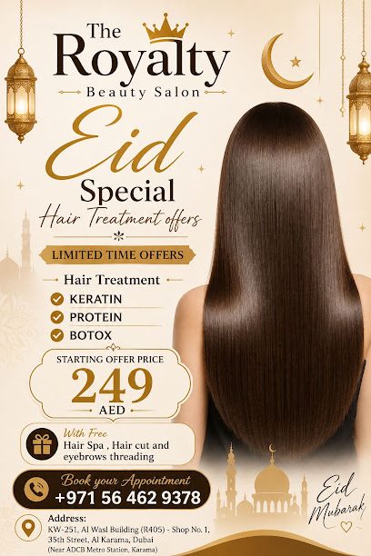 The Royalty Beauty Salon - Best salon in Karama Dubai